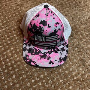 Sheboygan County Pink Heals Camo Charity Firefighter Police Fundraiser Hat Cap